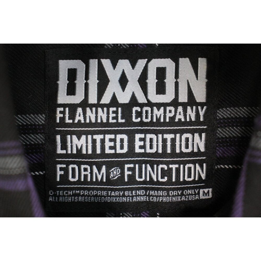 Dixxon Mens Medium Limited Form And Function Button Up Flannel Shirt M1079 - Picture 3 of 5